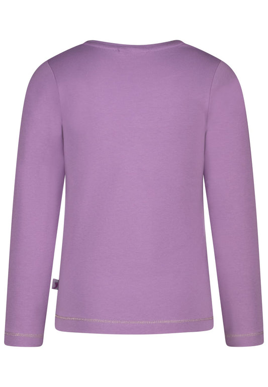 Salt and Pepper Shirt Einhorn / Stern Glitzer purple dusk