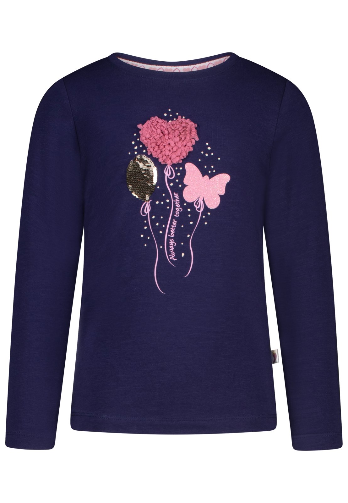 Salt and Pepper Shirt Ballons Wendepailletten true navy