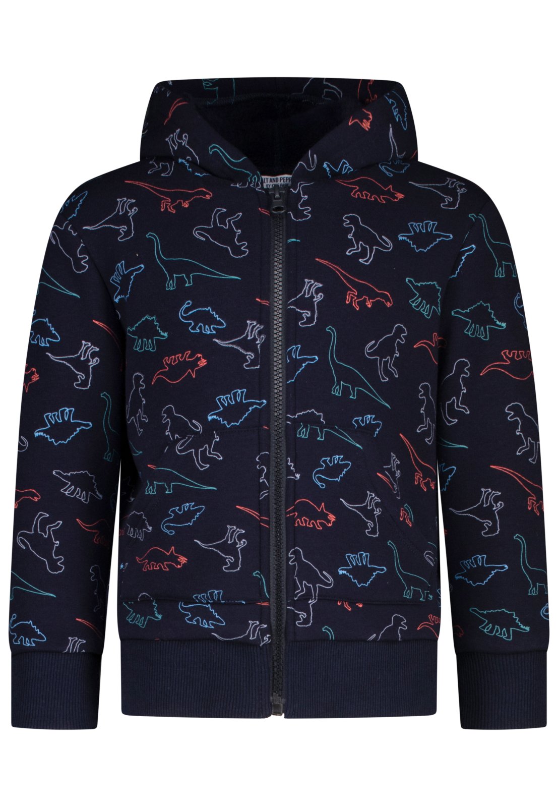 SALT and PEPPER Thermo-Sweatjacke Dinosaurier true navy