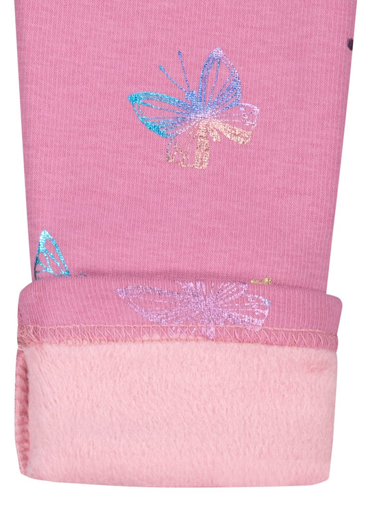 Salt and Pepper Thermolegging Schmetterlinge ash rose