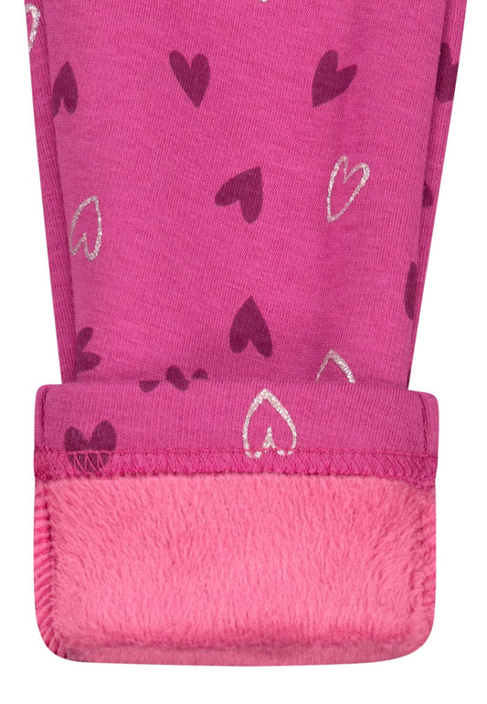 Salt and Pepper Thermolegging Herzen red violet