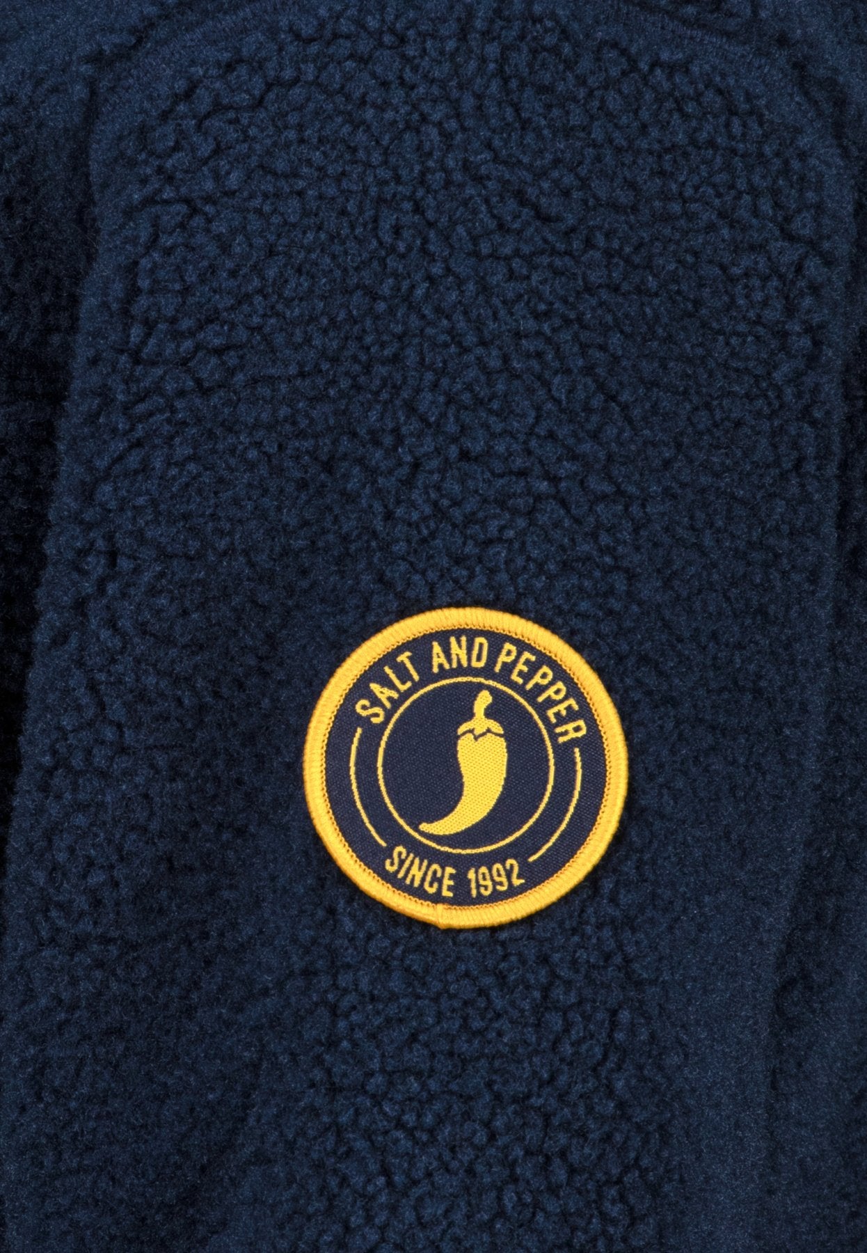 SALT and PEPPER Fleecejacke (Wechselpatch) true navy
