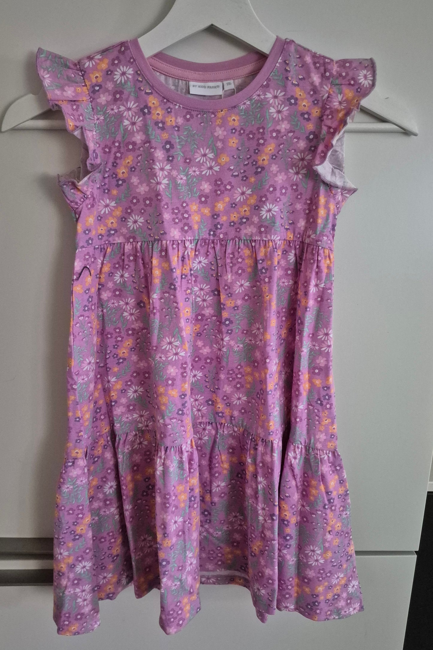 Topo Kleid Blümchen orchid - Musterteil