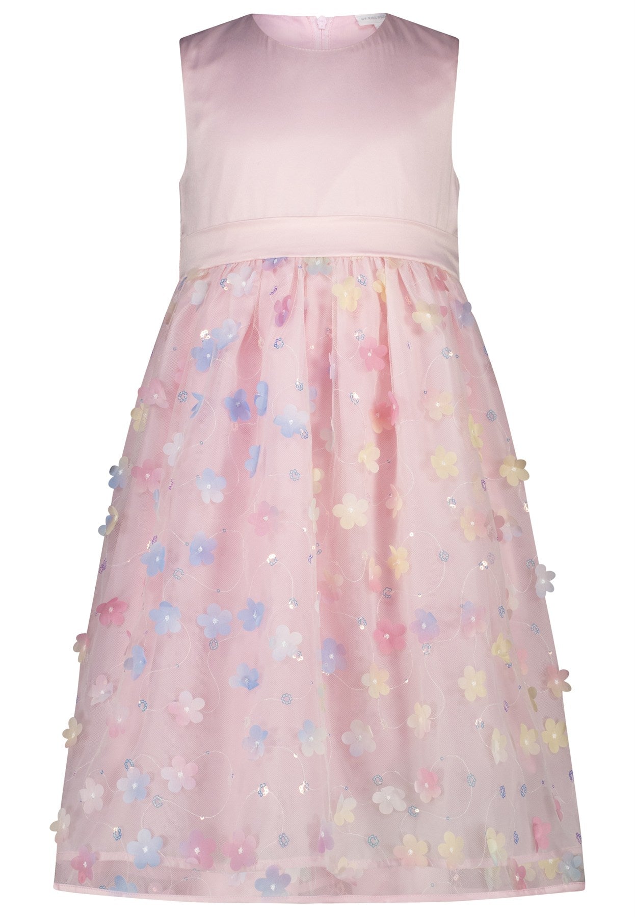 Topo Kleid 3D Blüten candy rose - Musterteil