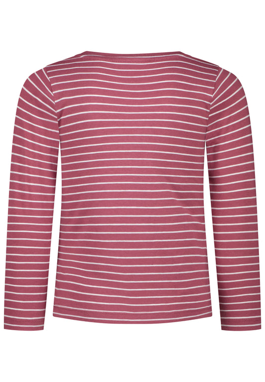 Salt and Pepper Shirt Streifen Pferde mauve