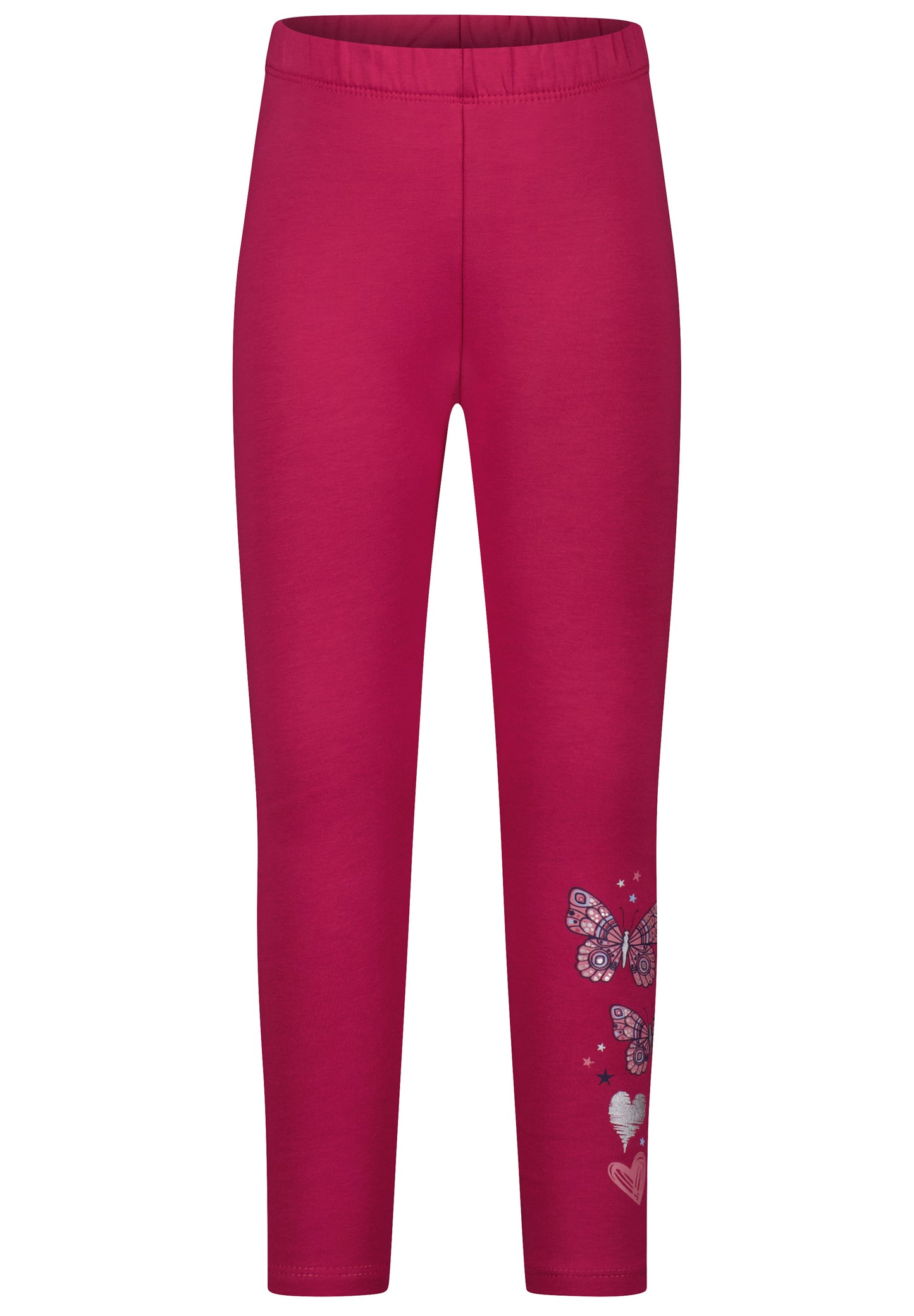 Salt and Pepper Legging Schmetterling Glitzer cranberry
