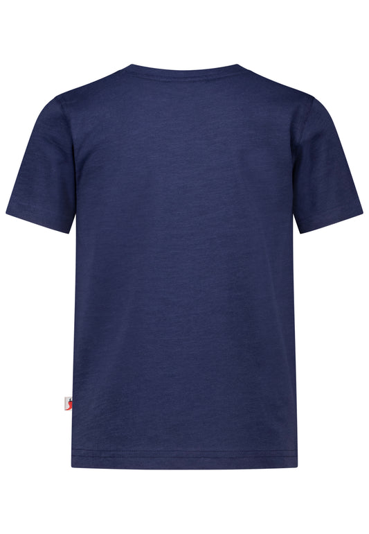 Salt and Pepper T-Shirt Auto Race Roadrunner true navy