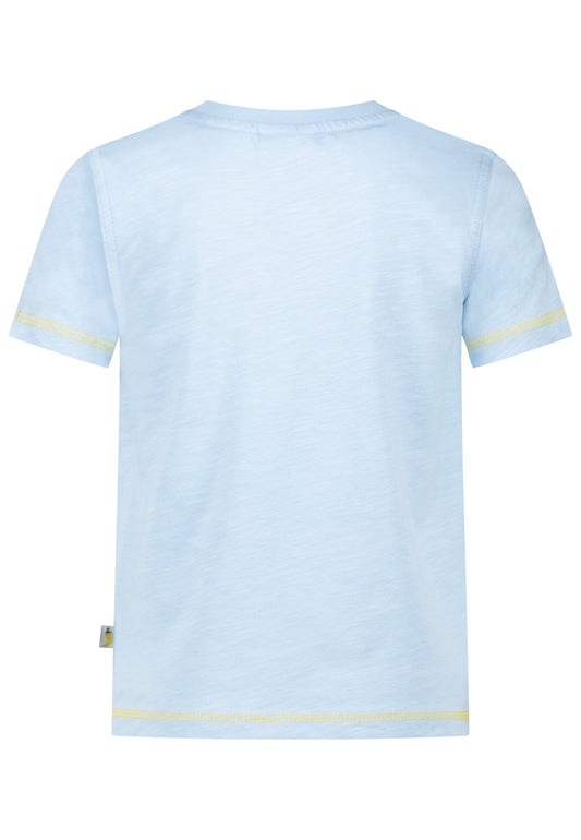 Salt and Pepper T-Shirt coolster Traktor faded blue
