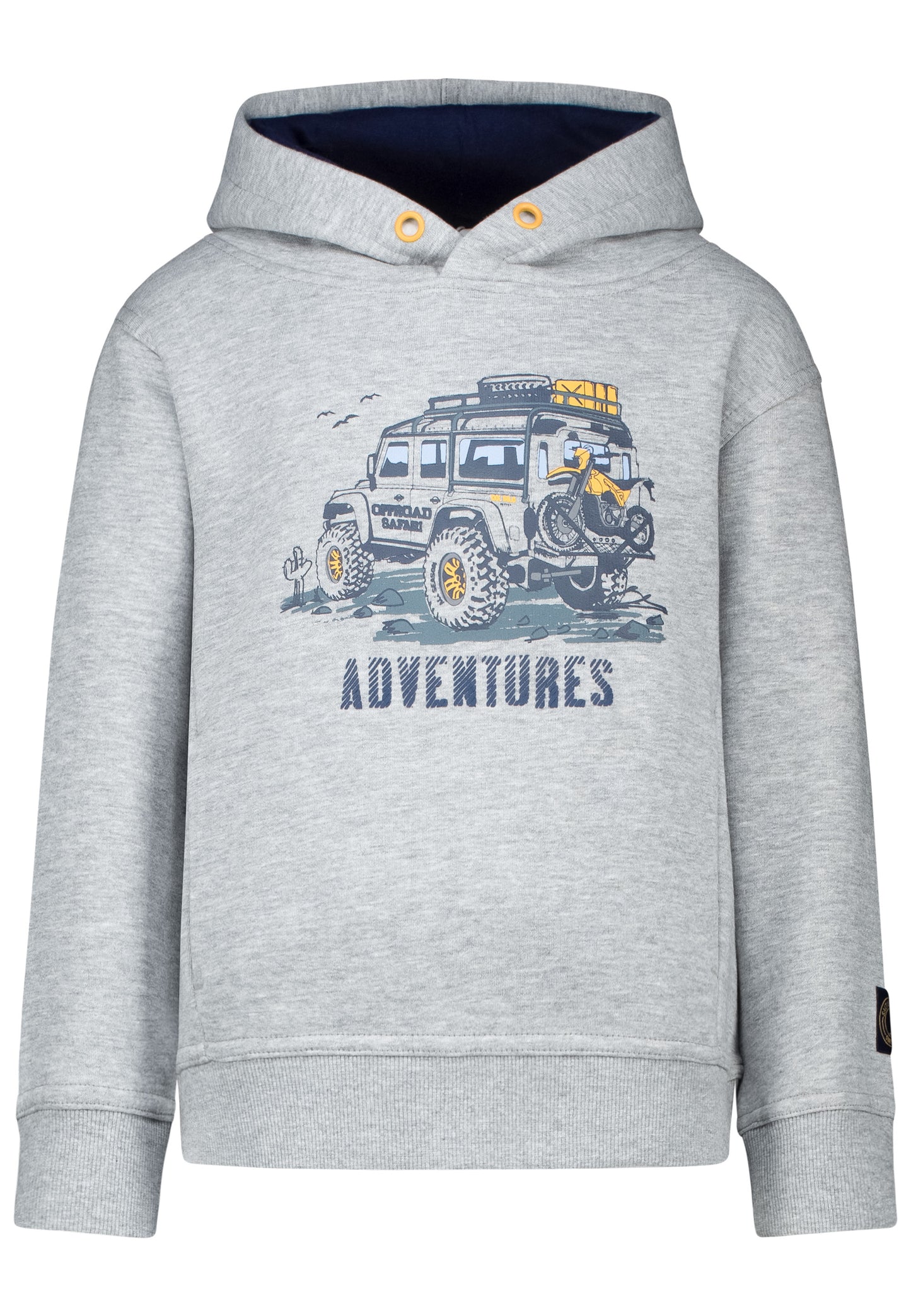 Salt and Pepper Kapuzensweat Adventures grey melange - Musterteil