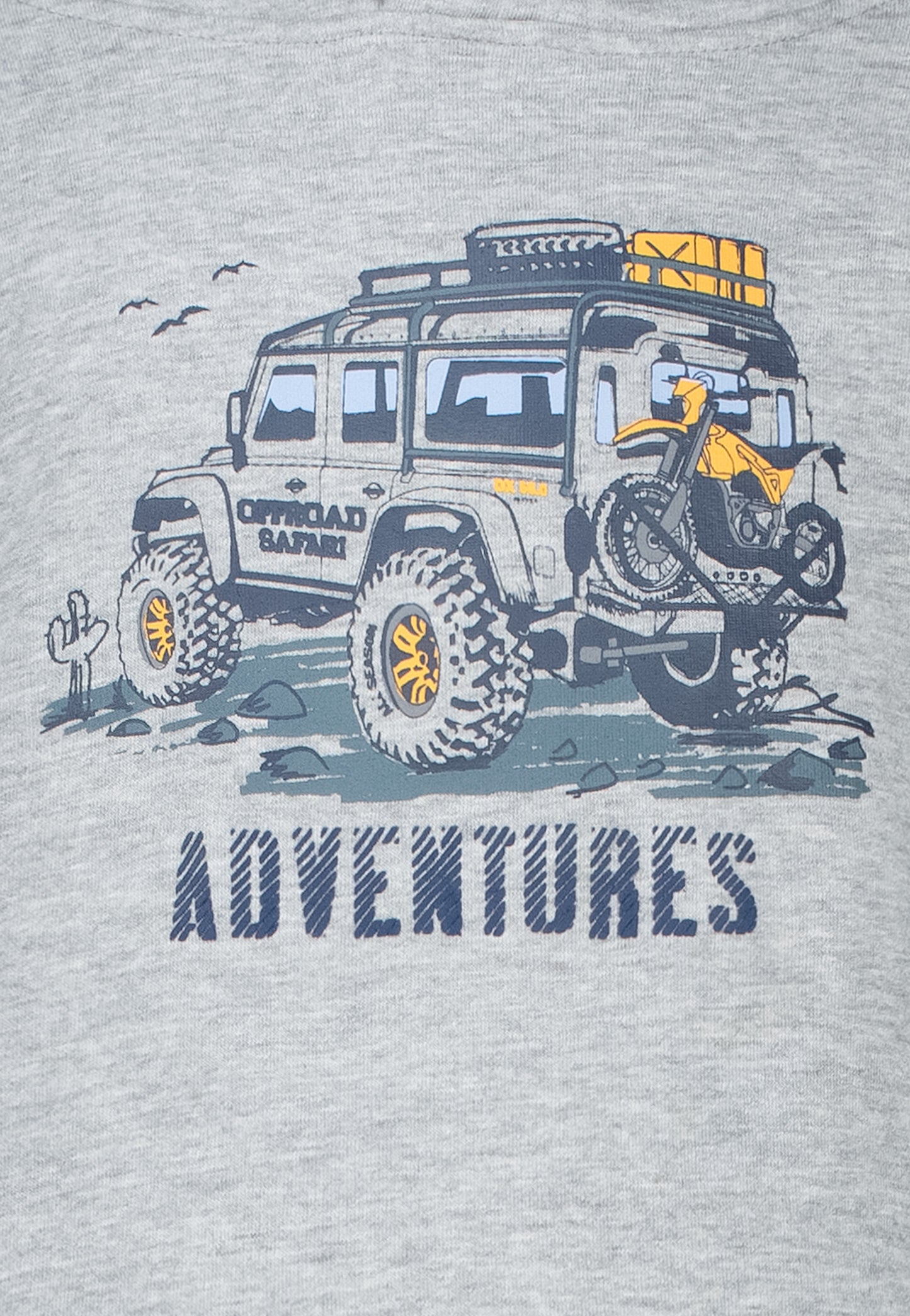 Salt and Pepper Kapuzensweat Adventures grey melange - Musterteil