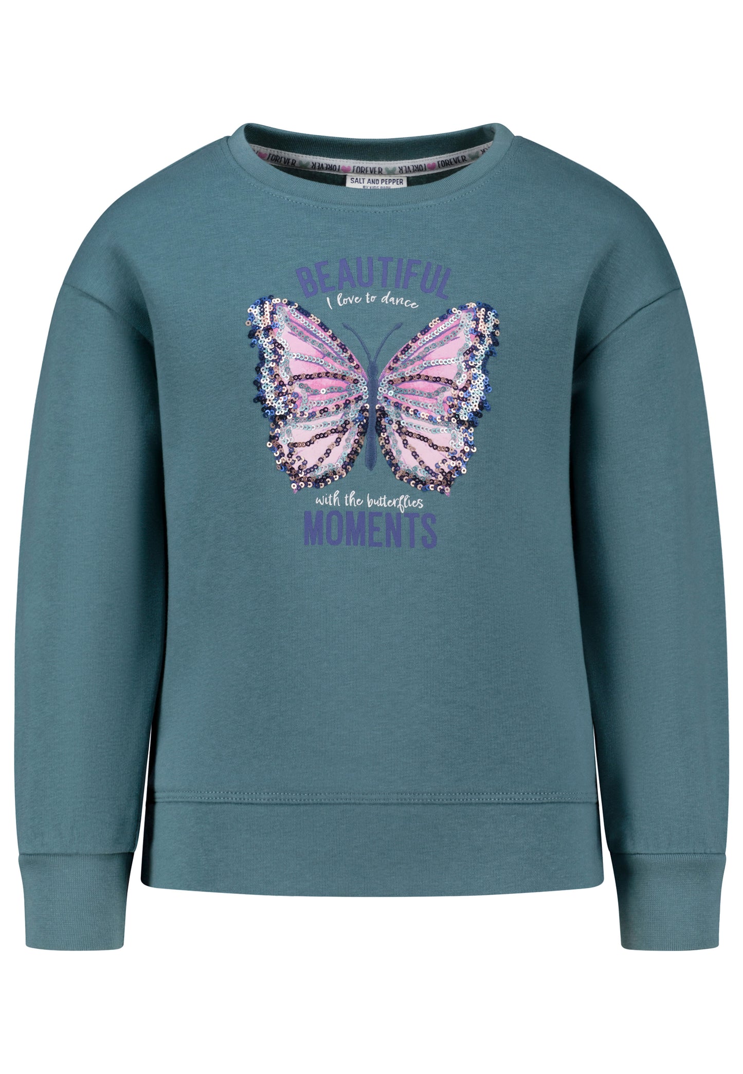 Salt and Pepper Sweatshirt Schmetterling khaki - Musterteil