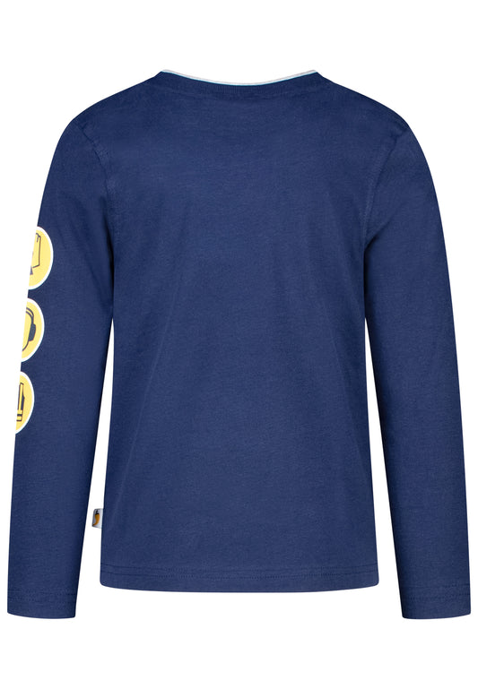 Salt and Pepper Shirt Baustelle Schaufelbagger true navy - Musterteil