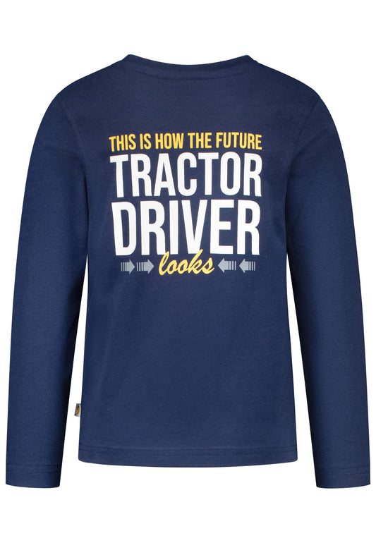 Salt and Pepper Shirt Traktor Rückenprint true navy - Musterteil