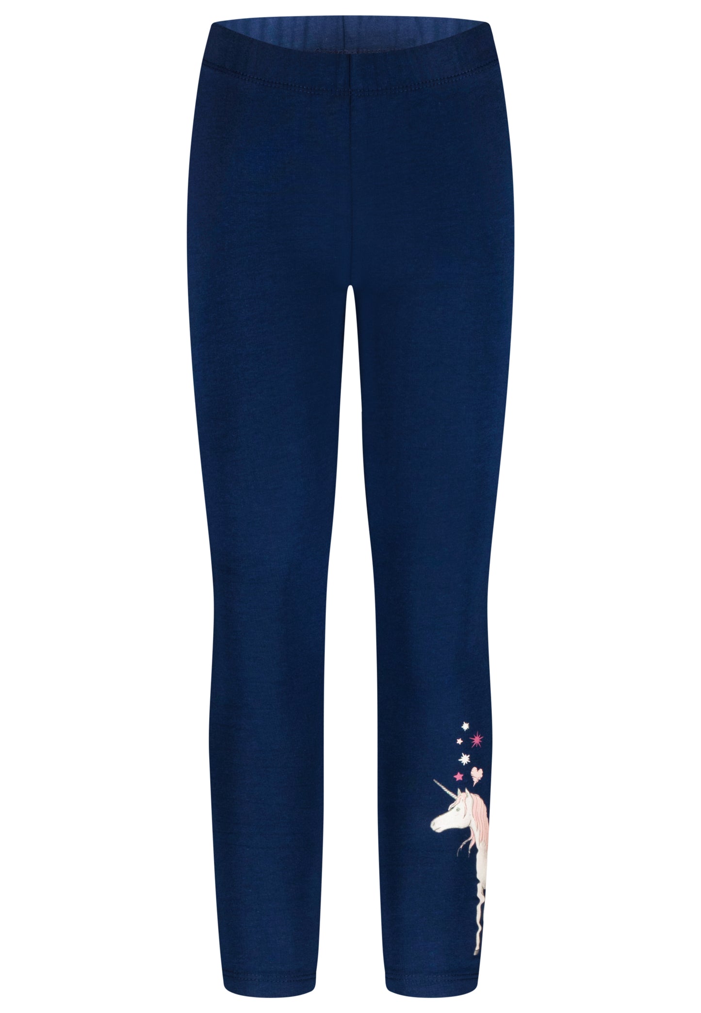 Salt and Pepper Legging Einhorn Glitzer true navy - Musterteil