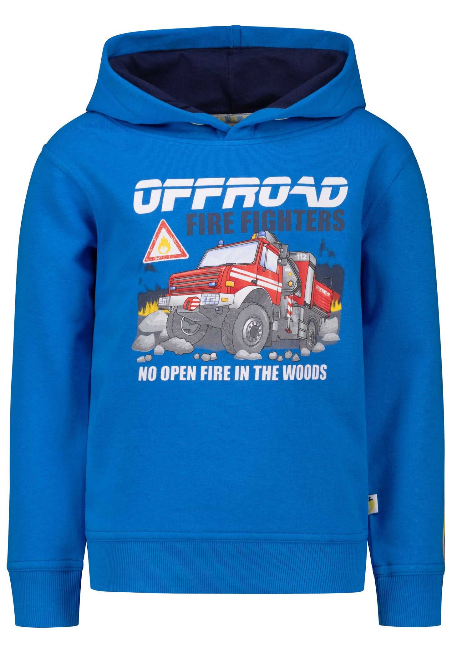 Salt and Pepper Kapuzensweat Feuerwehr monaco blue - Musterteil