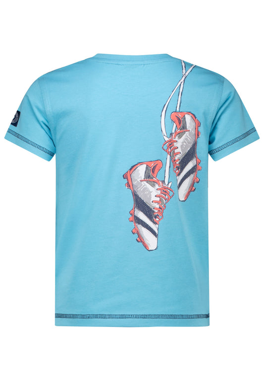 Salt and Pepper T-Shirt Fußball Play scuba blue - Musterteil