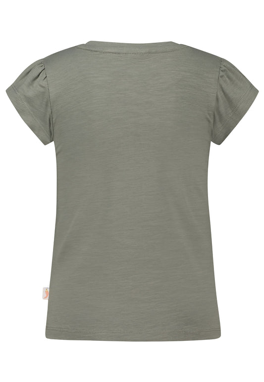Salt and Pepper T-Shirt Schmetterling light khaki