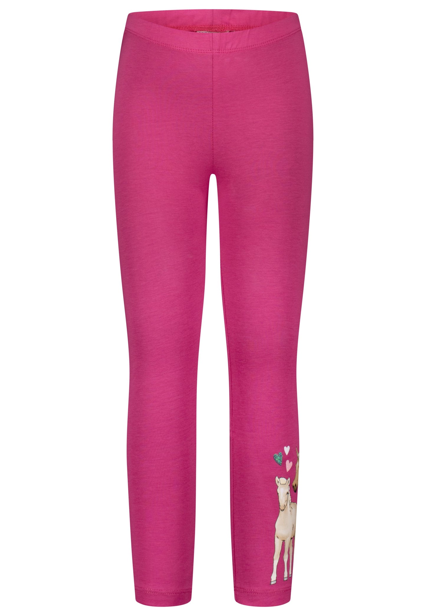 Salt and Pepper Legging Pferd/Fohlen Herzen camelia pink - Musterteil