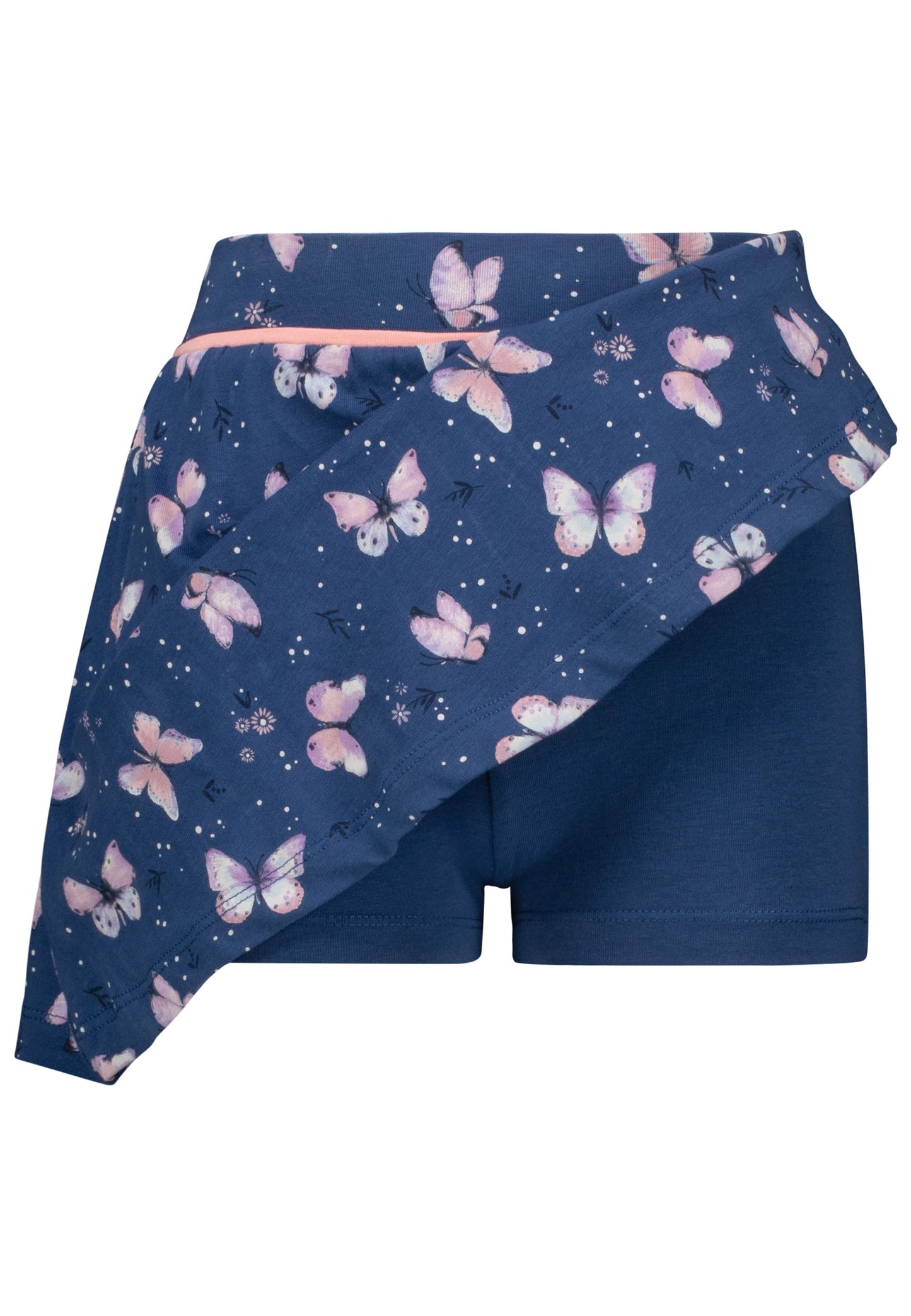 Salt and Pepper Skort (Rockshort) Schmetterlinge ink blue - Musterteil