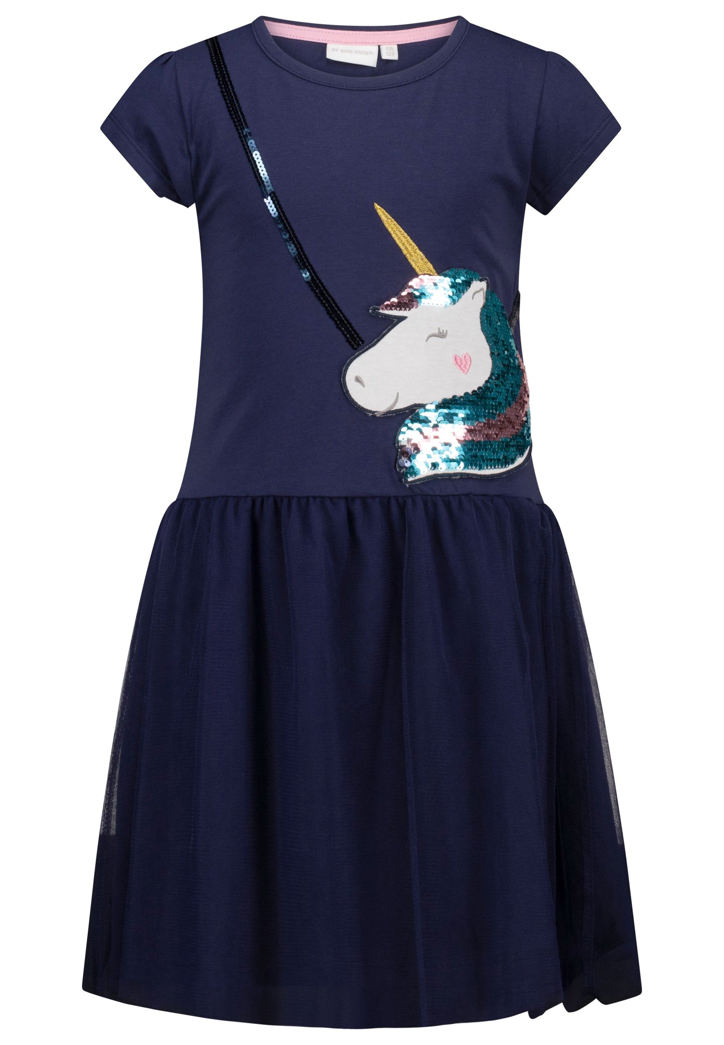 Salt and Pepper Shirtkleid Einhorn Wendepailletten true navy
