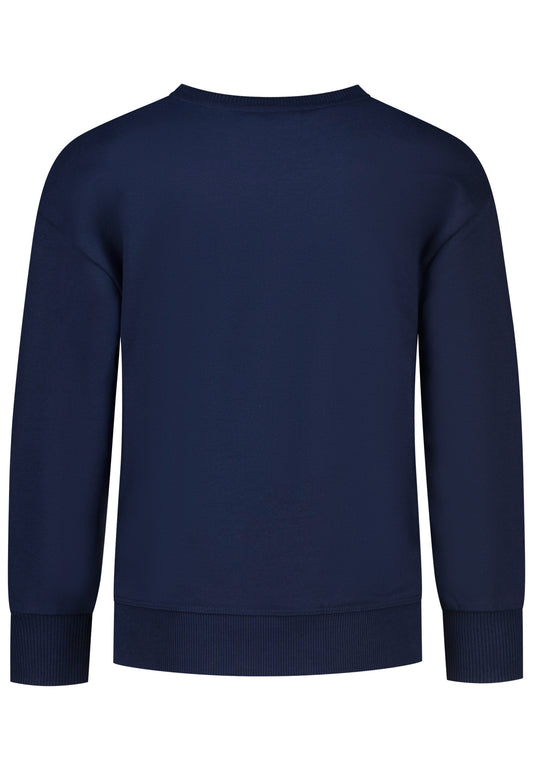 Salt and Pepper Sweaty Pferd Pailletten true navy