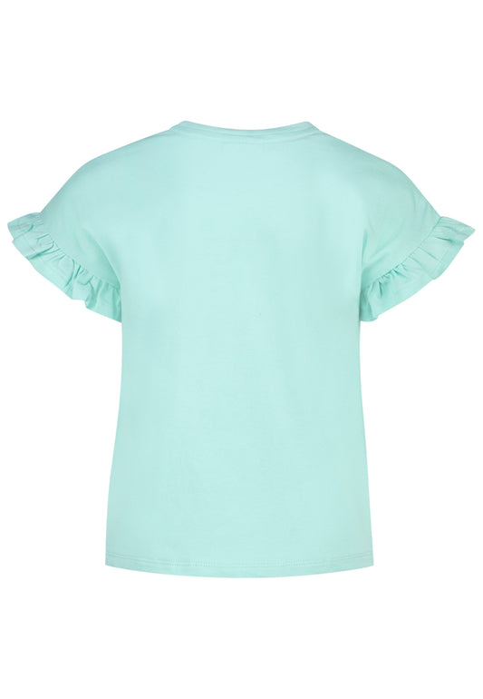 Salt and Pepper T-Shirt 2 Einhörner opal green - Musterteil