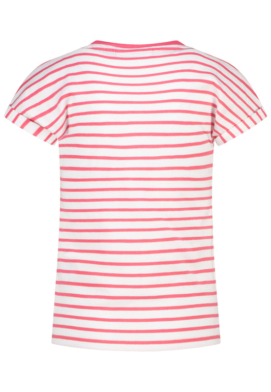 Salt and Pepper T-Shirt Seepferdchen Glitzer ringel shocking pink - Musterteil