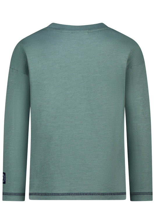 Salt and Pepper Shirt Dino Wendepailletten sage green