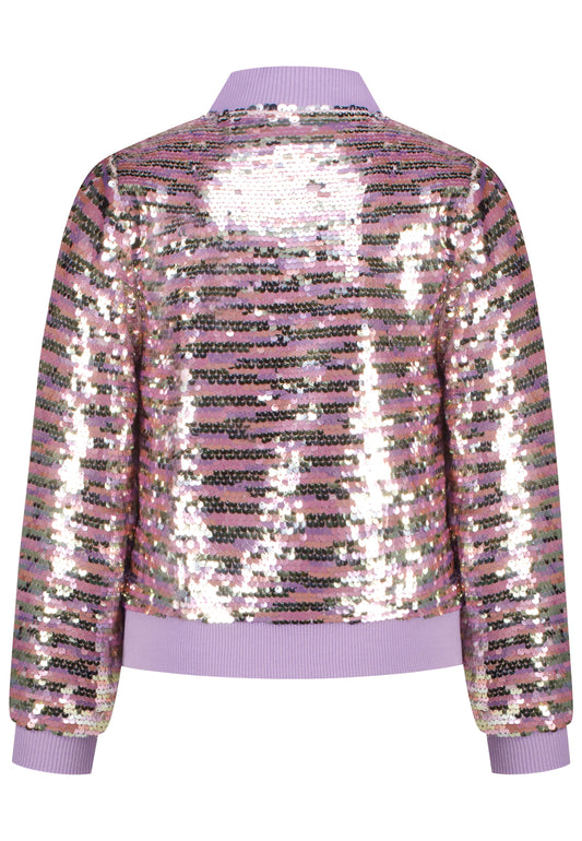 Salt and Pepper Paillettenjacke tulip violett - Musterteil