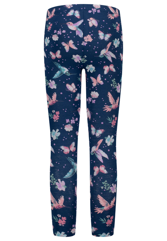 Salt and Pepper Legging Schmetterlinge ink blue - Musterteil