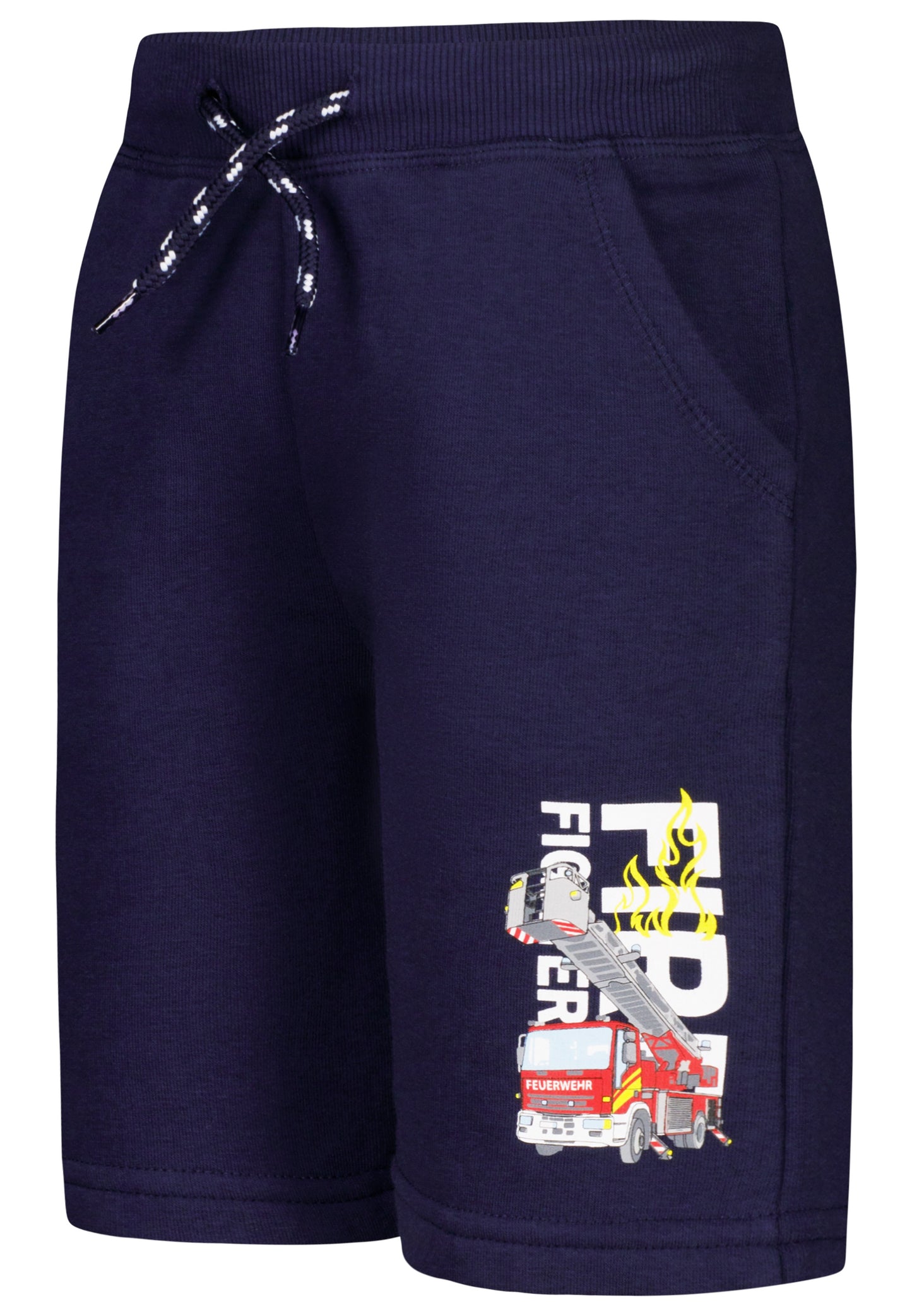 Salt and Pepper Sweatshorts Feuerwehr true navy - Musterteil