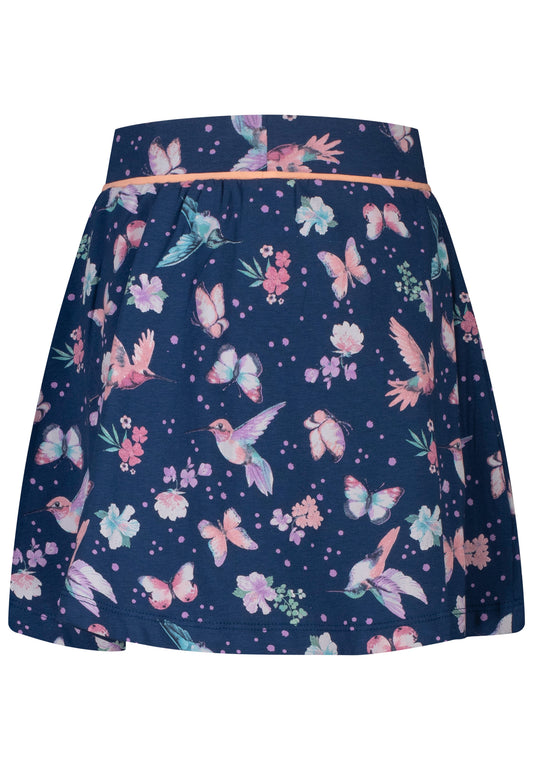 Salt and Pepper Skort (Rockshort) Schmetterlinge ink blue
