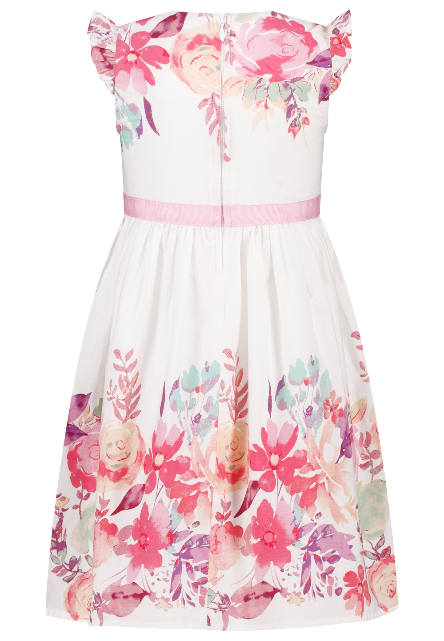 Topo Kleid Blumenprint weiß - Musterteil