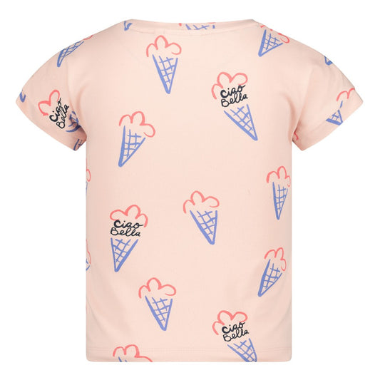 JUBEL T-Shirt Ciao Bella allover rosa