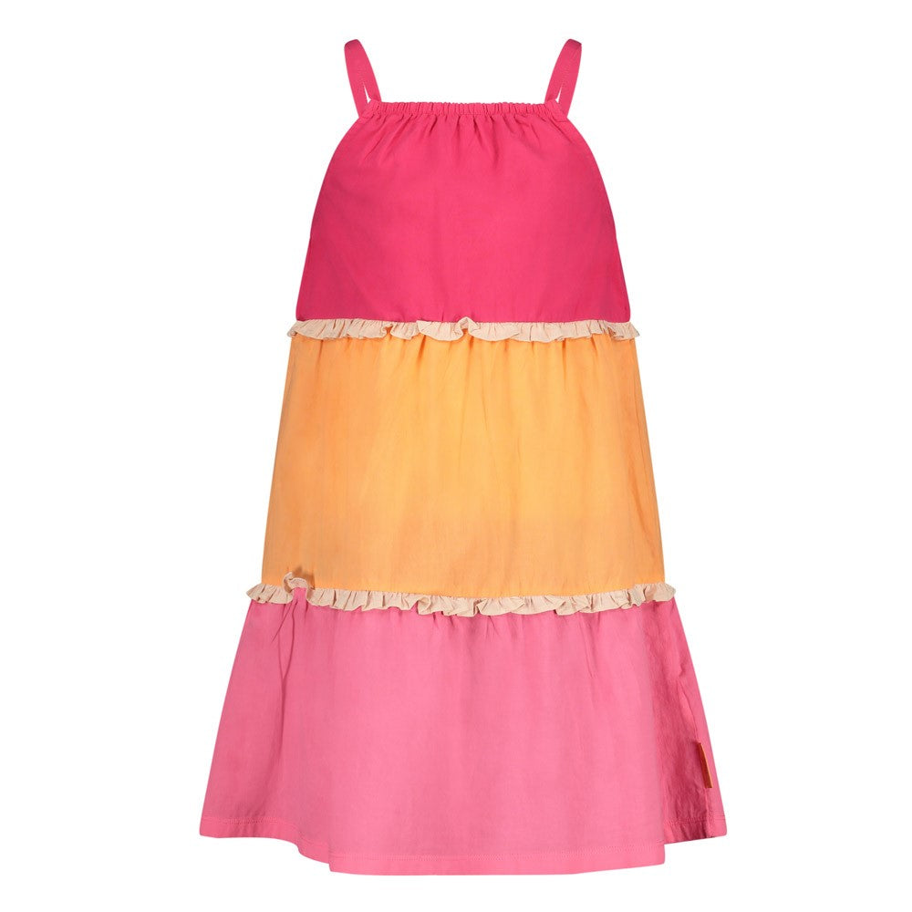 JUBEL Kleid Samba Shake Volant fuchsia