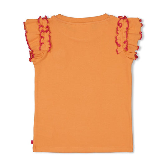 JUBEL T-Shirt Samba Shake Rüschen orange