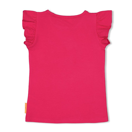 JUBEL T-Shirt Samba Shake Rüschen fuchsia