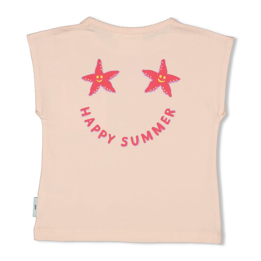 JUBEL T-Shirt Lazy Lagoon Rückenprint hell rosa
