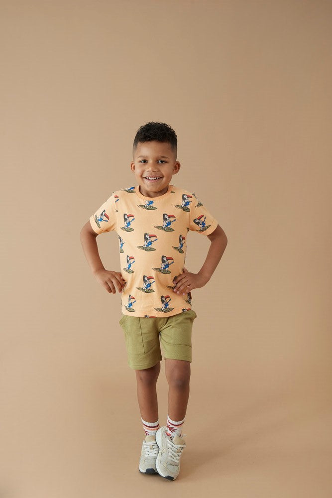 STURDY T-Shirt Happy Rio allover pfirsich