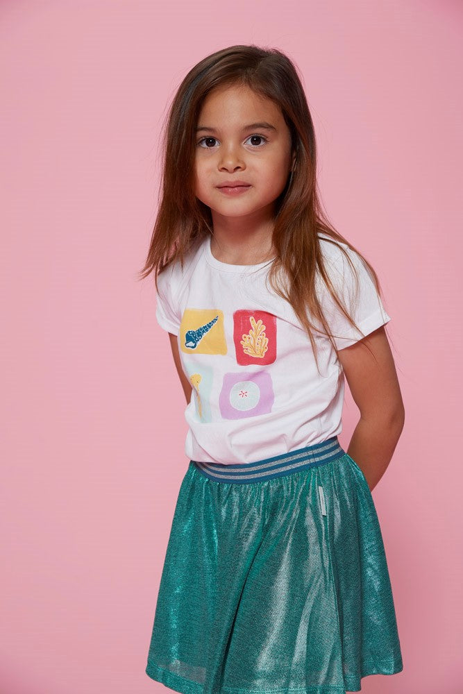JUBEL T-Shirt Lazy Lagoon Muscheln weiß