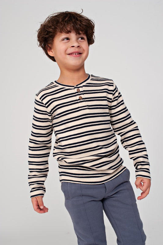 STURDY Shirt Rock the Earth Streifen offwhite