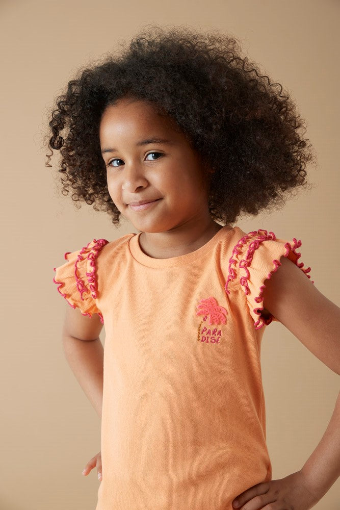 JUBEL T-Shirt Samba Shake Rüschen orange