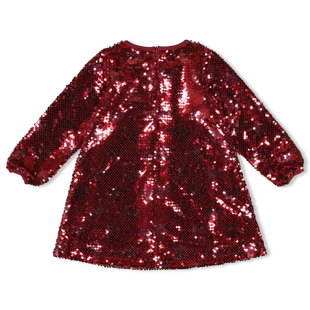 JUBEL Paillettenkleid Queen of Hearts bordeaux (Kopie)