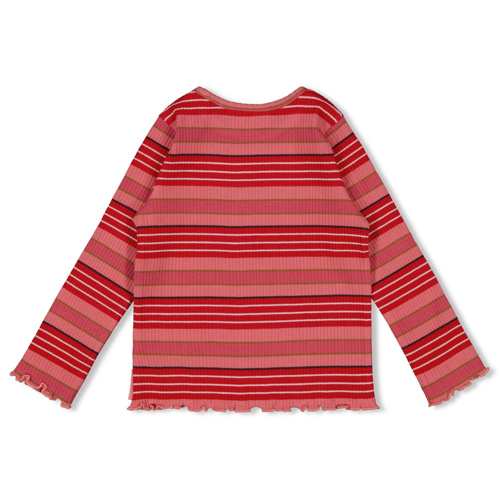 JUBEL Shirt Queen of Hearts Streifen gerippt multicolor