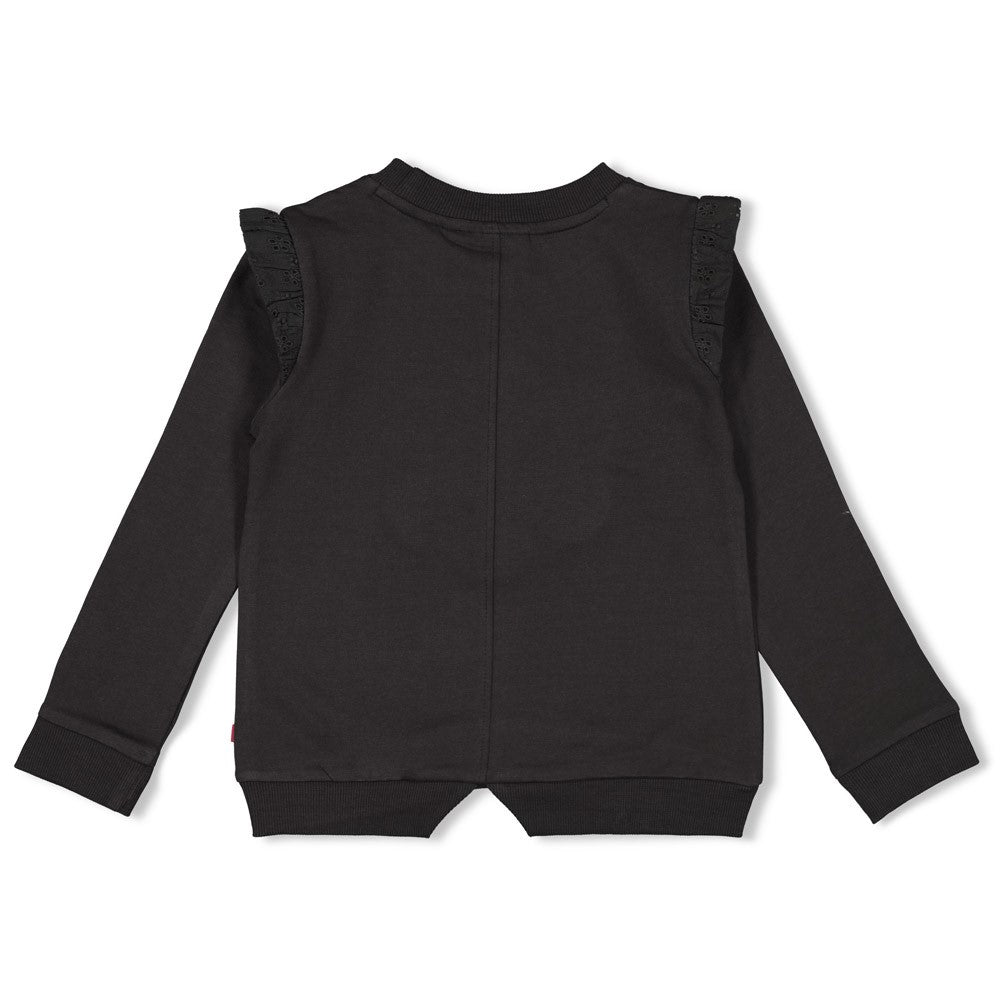 JUBEL Sweatshirt Shine Bright Blume anthrazit