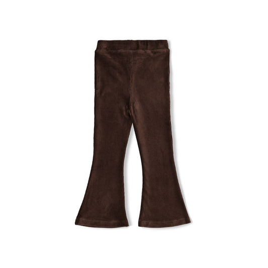 JUBEL Samt-Legging City Chic gerippt braun