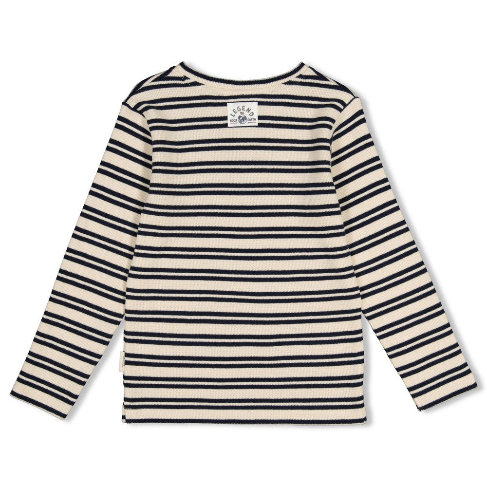 STURDY Shirt Rock the Earth Streifen offwhite