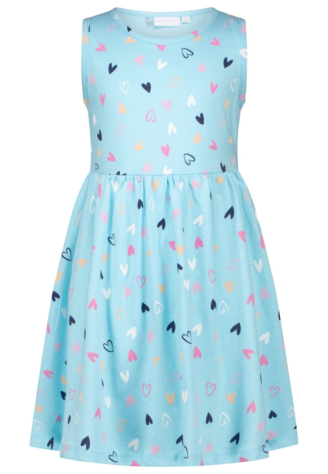 Topo Shirtkleid Herzen allover türkis - Musterteil