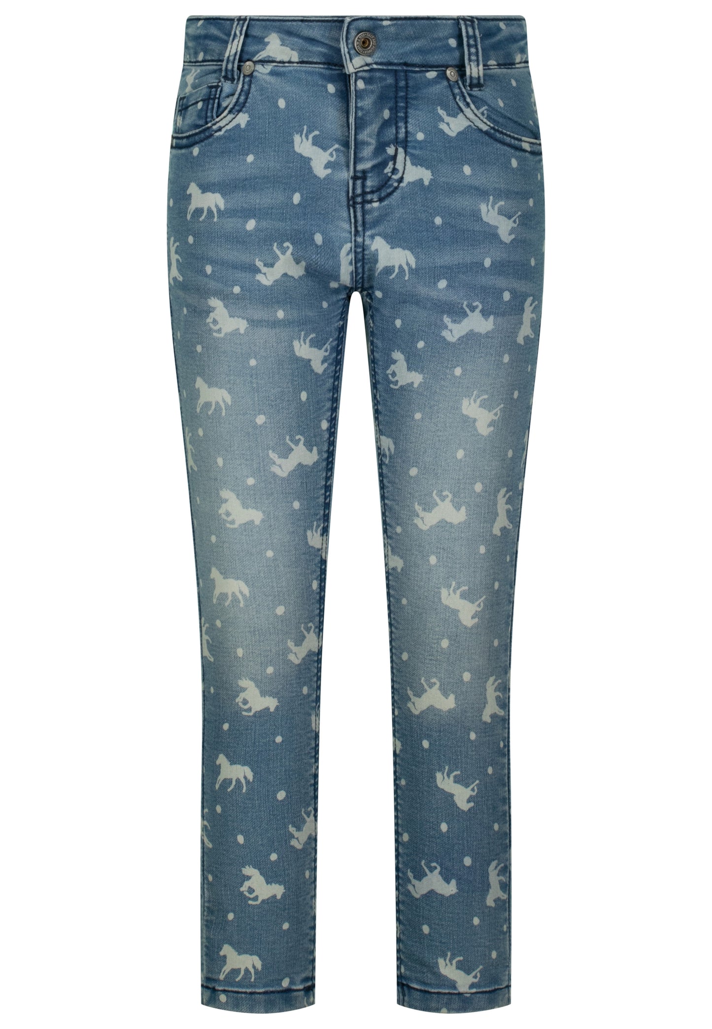 Salt and Pepper Jeans Pferde allover light blue - Musterteil