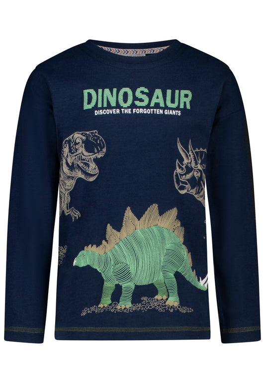 Salt and Pepper Shirt Dinosaurier Forgotten Giants dark blue